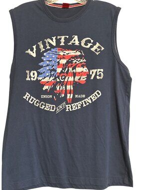 Vintage 1975 Graphic Sleeveless Tee XXL Union Made Cotton